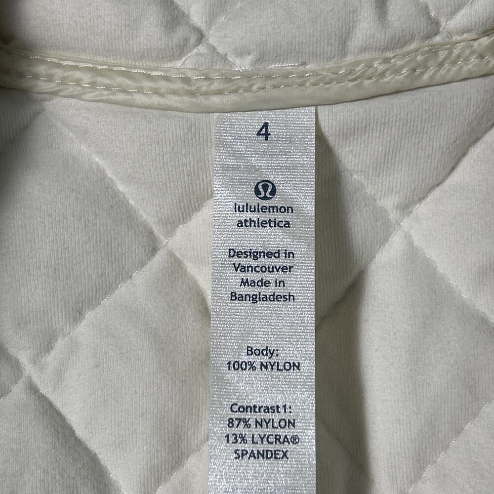 Lululemon Goose Down Jacket Womens 4 What the Fluff 800 Fill Quilted Running - Picture 5 of 16